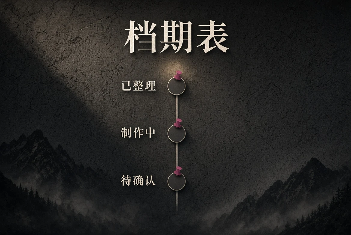 档期表主题视觉